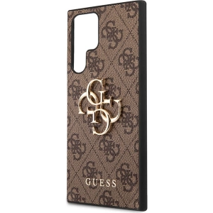 Wholesale Guess GUHCS23L4GMGBR Samsung Galaxy S23 Ultra brown hardcase 4G Big Metal Logo - GUE2382 - {ean13} - Hurt