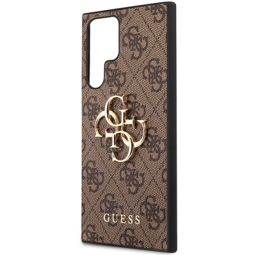 Etui Guess GUHCS23L4GMGBR Samsung Galaxy S23 Ultra brązowy/brown hardcase 4G Big Metal Logo