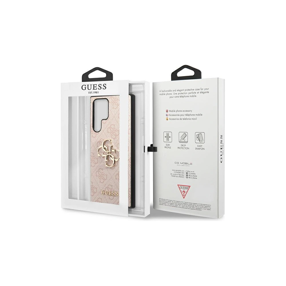 Hurtownia GSM - Etui Guess GUHCS23L4GMGPI Samsung Galaxy S23 Ultra roz/roz hardcase 4G Big Metal Logo - GUE2383 - {ean13} - Hurt