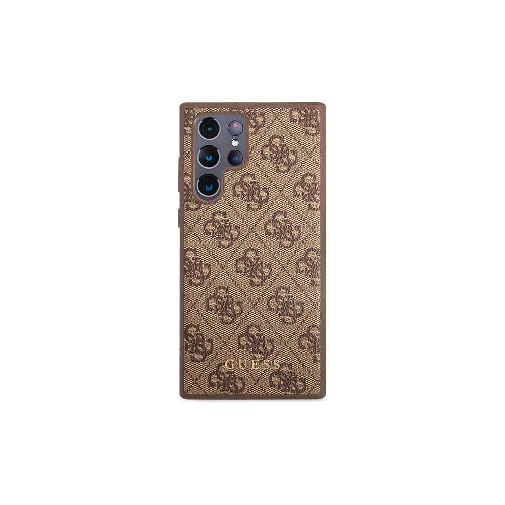 Hurtownia GSM - Etui Guess GUHCS23LG4GFBR Samsung Galaxy S23 Ultra barna/brown kemény tok 4G Fém Arany Logó - GUE2384 - {ean13} - Hurt