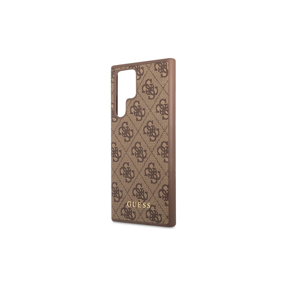Hurtownia GSM - Etui Guess GUHCS23LG4GFBR Samsung Galaxy S23 Ultra barna/brown kemény tok 4G Fém Arany Logó - GUE2384 - {ean13} - Hurt