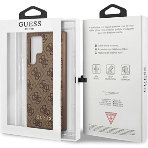 Wholesale Guess GUHCS23LG4GFBR Samsung Galaxy S23 Ultra brown hard case 4G Metal Gold Logo - GUE2384 - {ean13} - Hurt