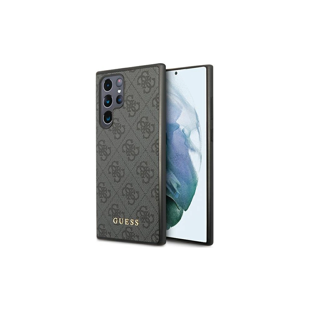 Hurtownia GSM - Etui Guess GUHCS23LG4GFGR Samsung Galaxy S23 Ultra szary/grey hardcase 4G Metal Gold Logo - GUE2385 - {ean13} - Hurt