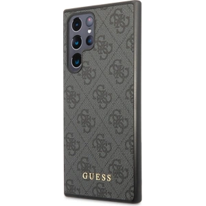 Wholesale Guess GUHCS23LG4GFGR Samsung Galaxy S23 Ultra grey hardcase 4G Metal Gold Logo - GUE2385 - {ean13} - Hurt