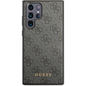 Wholesale Guess GUHCS23LG4GFGR Samsung Galaxy S23 Ultra grey hardcase 4G Metal Gold Logo - GUE2385 - {ean13} - Hurt