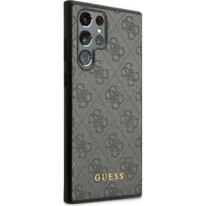 Wholesale Guess GUHCS23LG4GFGR Samsung Galaxy S23 Ultra grey hardcase 4G Metal Gold Logo - GUE2385 - {ean13} - Hurt
