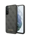 Guess GUHCS23SG4GFGR Samsung Galaxy S23 grey hardcase 4G Metal Gold Logo