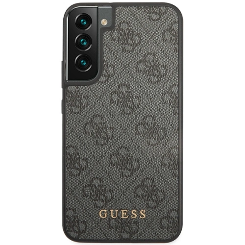 Etui Guess GUHCS23SG4GFGR Samsung Galaxy S23 szary/grey hardcase 4G Metal Gold Logo
