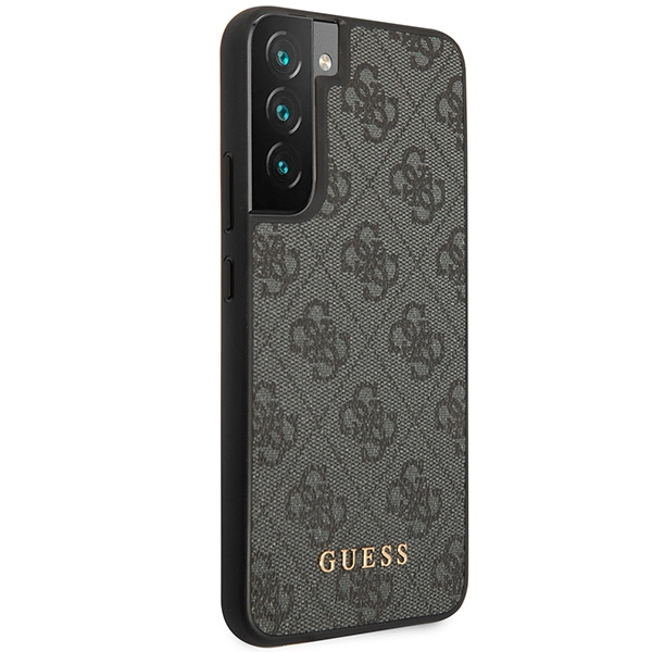 Kryt Guess GUHCS23SG4GFGR Samsung Galaxy S23 grey hardcase 4G Metal Gold Logo