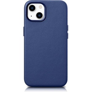 Wholesale iCarer Case Leather MagSafe Apple iPhone 14 Plus / 15 Plus blue - ICR482 - {ean13} - Hurt