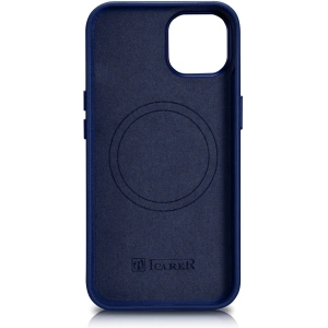 Hurtownia GSM - Etui iCarer Case Leather MagSafe Apple iPhone 14 Plus / 15 Plus modrý - ICR482 - {ean13} - Hurt