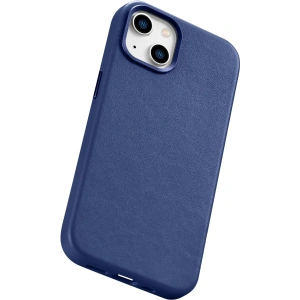 Wholesale iCarer Case Leather MagSafe Apple iPhone 14 Plus / 15 Plus blue - ICR482 - {ean13} - Hurt