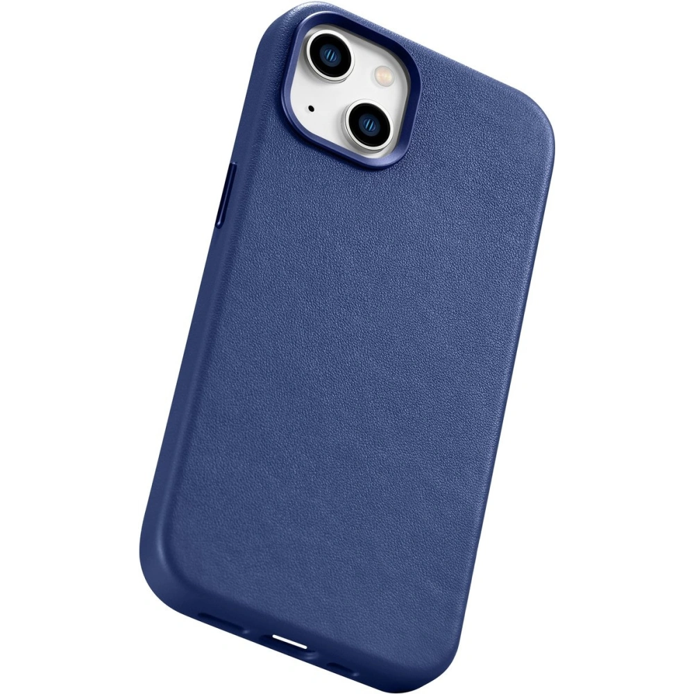 Hurtownia GSM - Etui iCarer Case Leather MagSafe Apple iPhone 14 Plus / 15 Plus modrý - ICR482 - {ean13} - Hurt