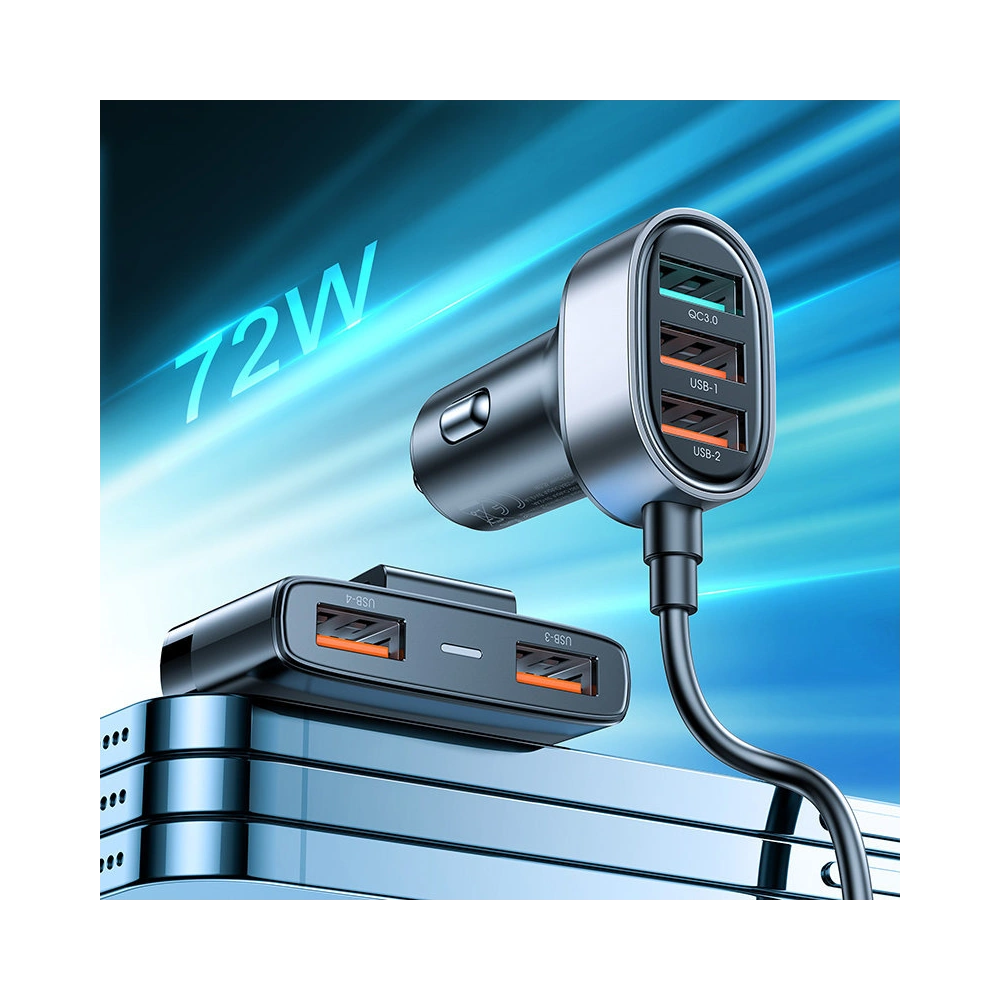 Hurtownia GSM - Auto nabíječka Joyroom 45W 5xUSB-A černá (JR-CL03 Pro) - JYR577 - {ean13} - Hurt