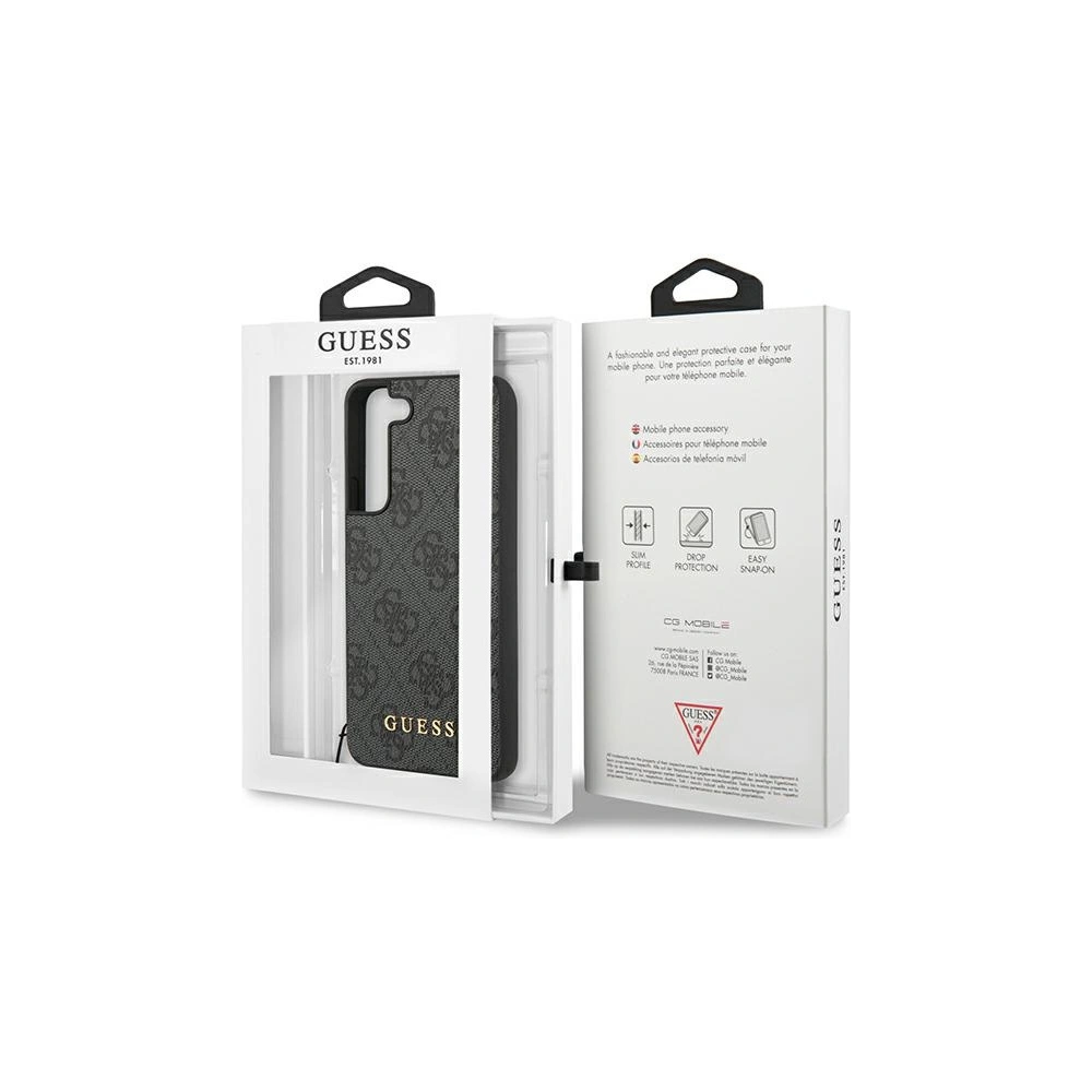 Hurtownia GSM - Etui Guess GUHCS23SGF4GGR Samsung Galaxy S23 gri/grey hardcase 4G Charms Collection - GUE2387 - {ean13} - Hurt