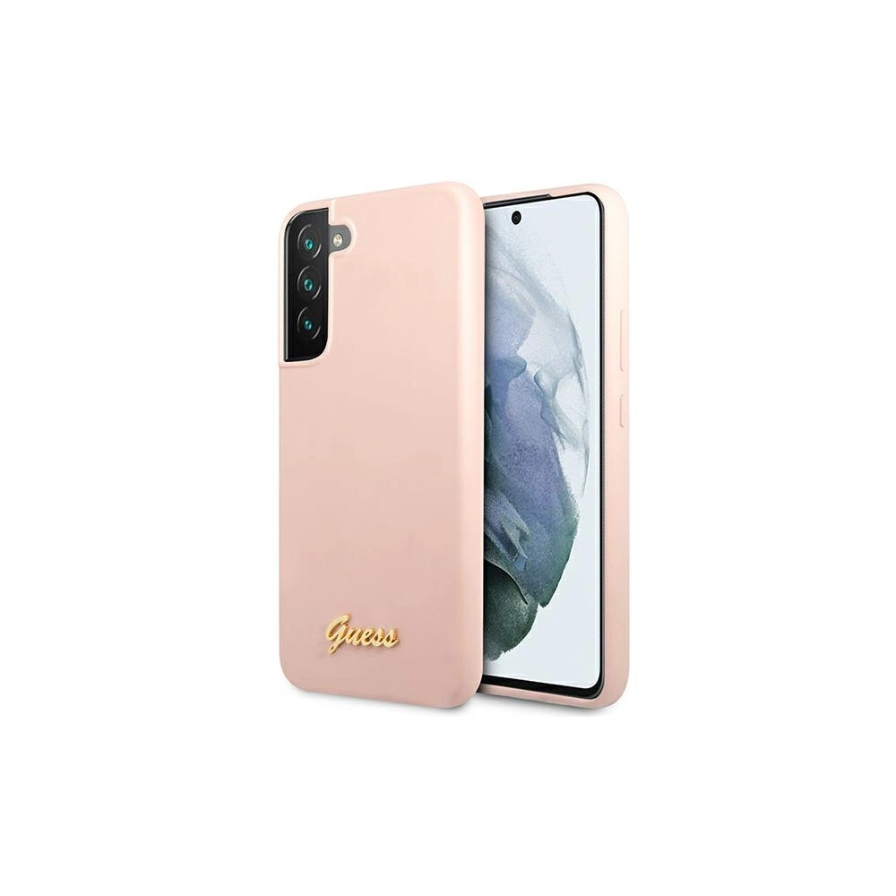 Hurtownia GSM - Etui Guess GUHCS23SLSLMGPP Samsung Galaxy S23 roz/roz hardcase Silicon Script Metal Logo - GUE2388 - {ean13} - Hurt