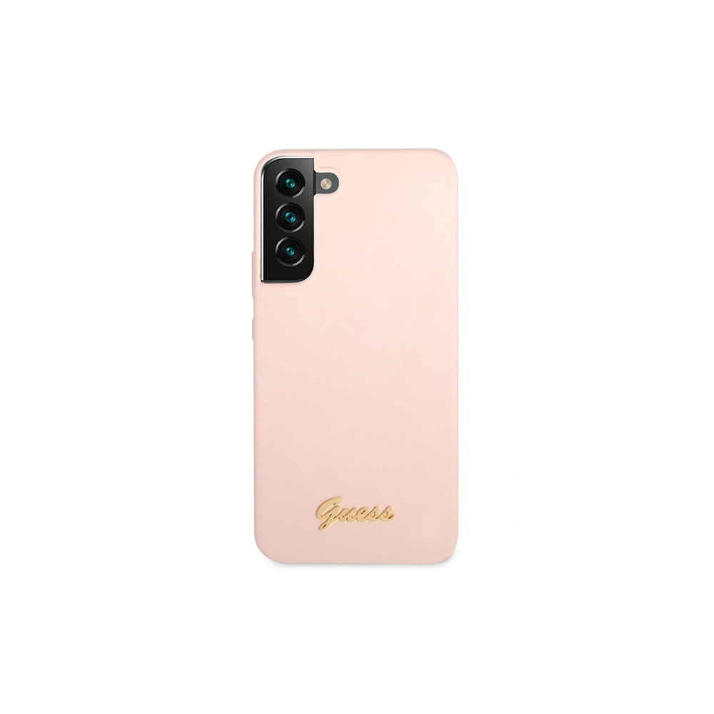 Hurtownia GSM - Etui Guess GUHCS23SLSLMGPP Samsung Galaxy S23 roz/roz hardcase Silicon Script Metal Logo - GUE2388 - {ean13} - Hurt