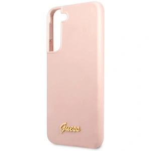 Hurtownia GSM - Etui Guess GUHCS23SLSLMGPP Samsung Galaxy S23 rózsaszín/pink kemény tok Szilikon Írásos Fém Logó - GUE2388 - {ean13} - Hurt