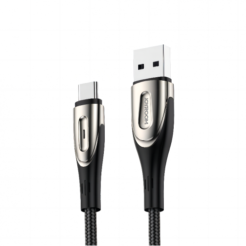 Joyroom Distributor - 6956116798987 - JYR582 - Joyroom Sharp Series USB-A/USB-C Cable 3A 3m black (S-M411) - B2B homescreen