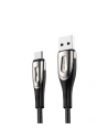 Cablul Joyroom Sharp Series USB-A/USB-C 3A 1.2m negru (S-M411)