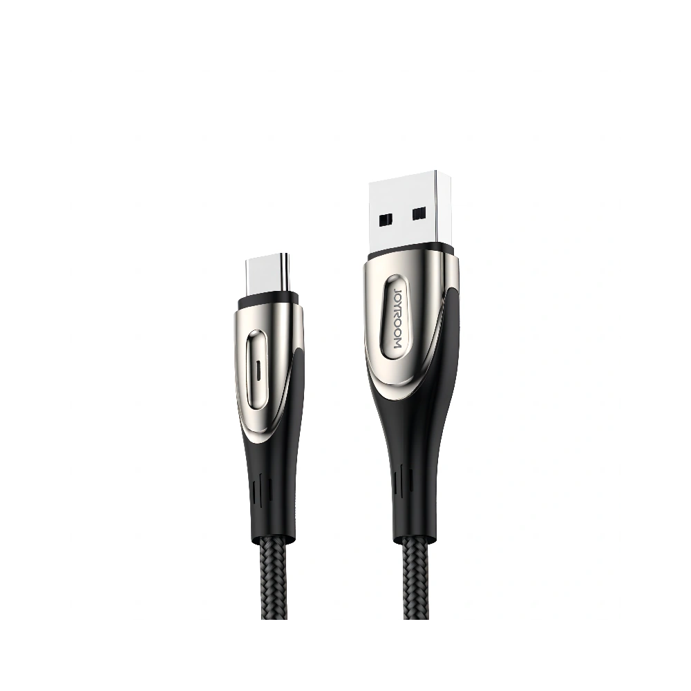 Hurtownia GSM - Cablul Joyroom Sharp Series USB-A/USB-C 3A 1.2m negru (S-M411) - JYR584 - {ean13} - Hurt