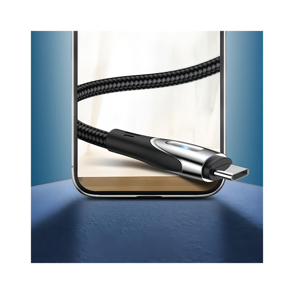 Hurtownia GSM - Cablul Joyroom Sharp Series USB-A/USB-C 3A 1.2m negru (S-M411) - JYR584 - {ean13} - Hurt