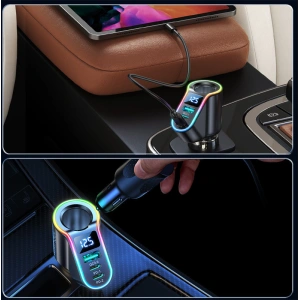 Hurtownia GSM - Autonabíječka Joyroom 4w1 USB-A QC 3.0/2xUSB-C PD 150W černá (JR-CL21) - JYR590 - {ean13} - Hurt
