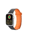 Dux Ducis Pánt Armor Apple Watch 4/5/6/7/SE/8/9/10 40/41/42mm fekete-narancs
