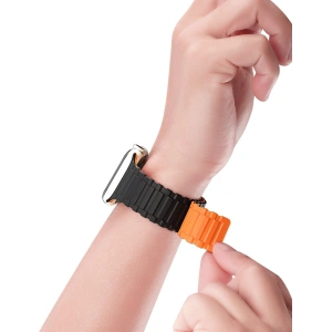 Hurtownia GSM - Pasek Dux Ducis Strap Armor Apple Watch 4/5/6/7/SE/8/9/10 40/41/42mm negru-portocaliu - DDS1588 - {ean13} - Hurt