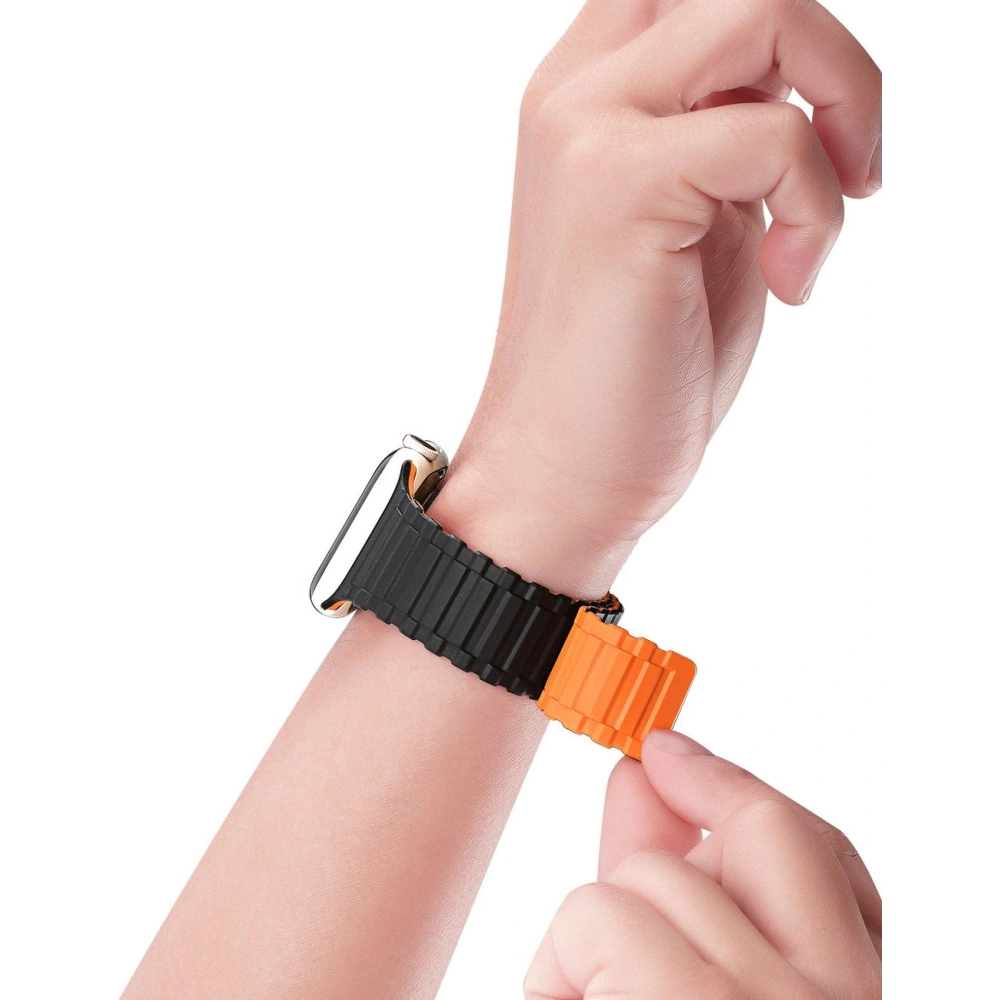 Hurtownia GSM - Dux Ducis Pánt Páncél Apple Watch 4/5/6/7/SE/8/9/Ultra 44/45/49mm fekete-narancssárga - DDS1592 - {ean13} - Hurt