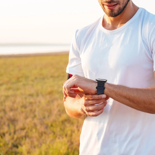 Pasek Dux Ducis Strap Armor Apple Watch 4/5/6/7/SE/8/9/Ultra 44/45/49mm niebieski