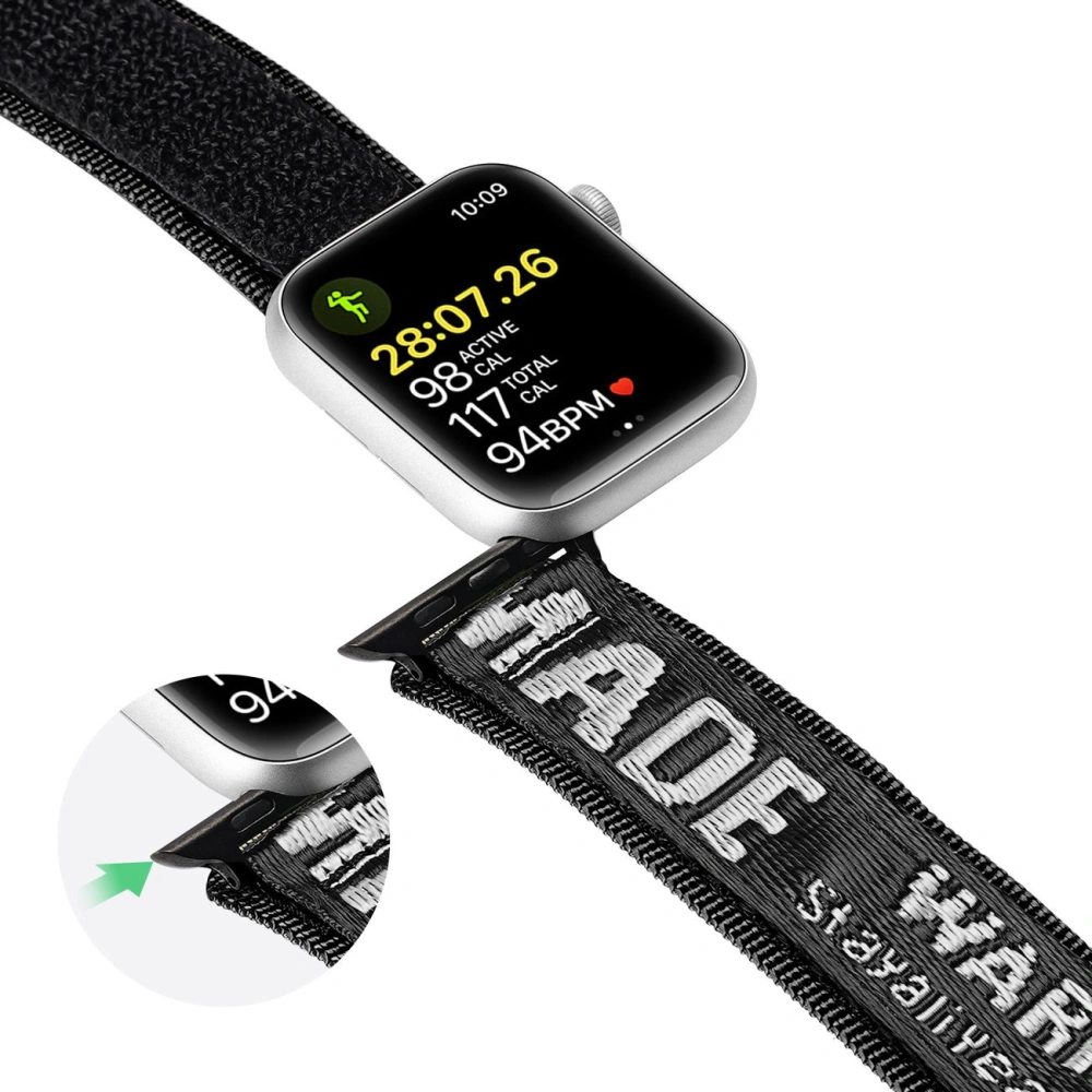Hurtownia GSM - Dux Ducis Strap Outdoor für Apple Watch 4/5/6/7/SE/8/9/Ultra 44/45/49mm schwarz-silber - DDS1597 - {ean13} - Hurt
