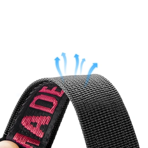 Pasek Dux Ducis Strap Outdoor Apple Watch 4/5/6/7/SE/8/9/Ultra 44/45/49mm czarno-czerwony