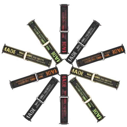 Pasek Dux Ducis Strap Outdoor Apple Watch 4/5/6/7/SE/8/9/Ultra 44/45/49mm czarno-zielony