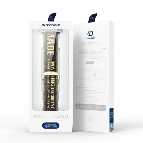 Pasek Dux Ducis Strap Outdoor Apple Watch 4/5/6/7/SE/8/9/Ultra 44/45/49mm żółto-zielony