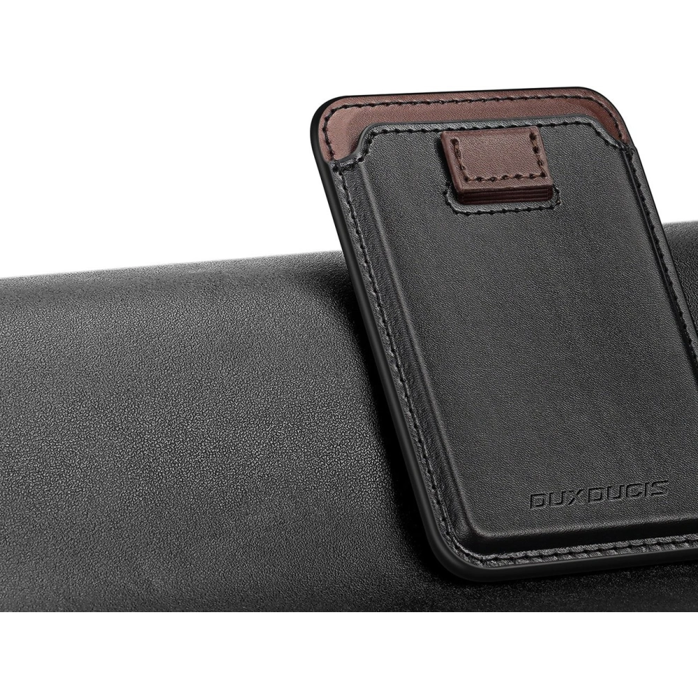 Hurtownia GSM - Kartenfach Dux Ducis Magnetic Leder Geldbörse MagSafe für iPhone Anti-RFID schwarz - DDS1601 - {ean13} - Hurt