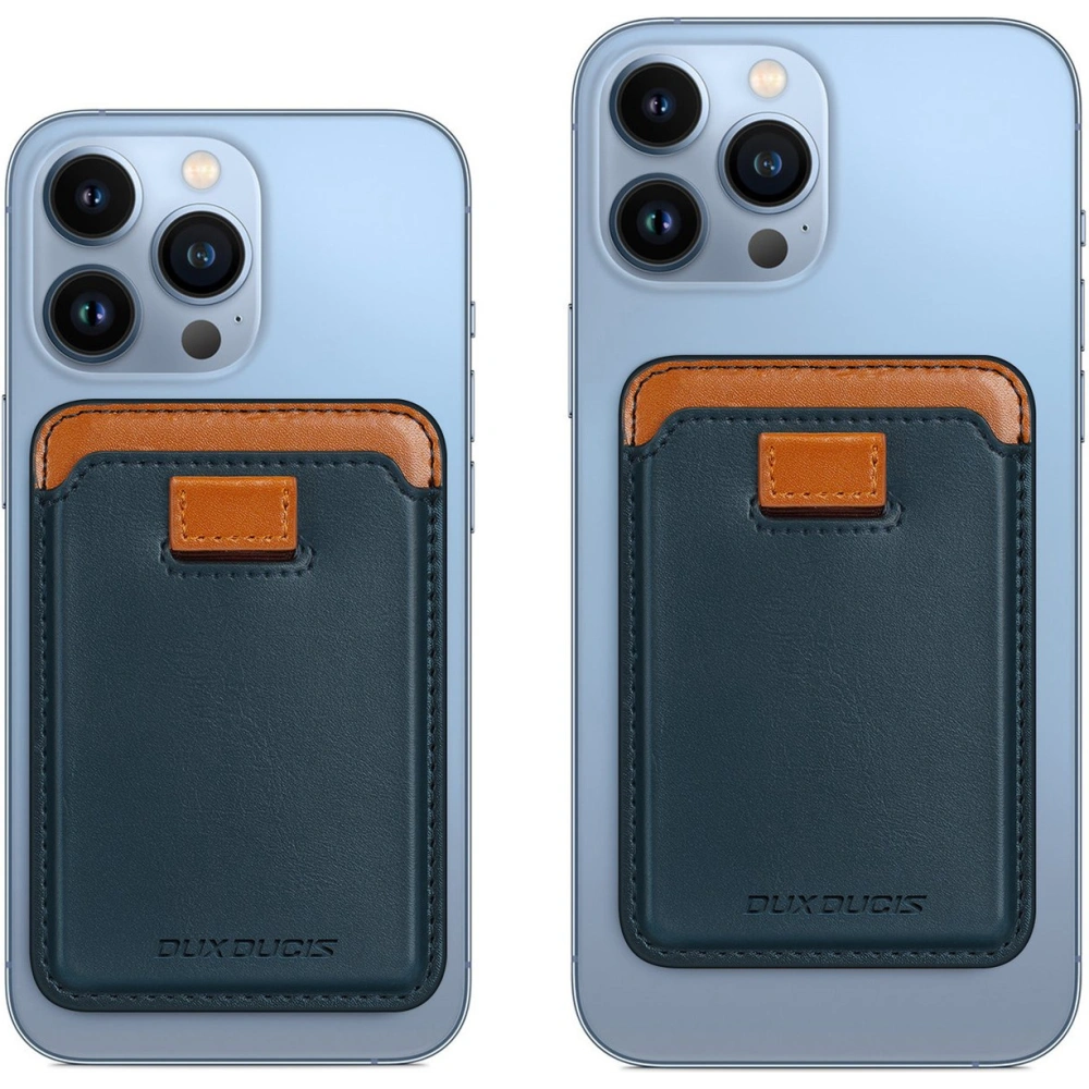 Hurtownia GSM - Kartenfach Dux Ducis Magnetic Leder Wallet MagSafe für iPhone Anti-RFID blau - DDS1602 - {ean13} - Hurt