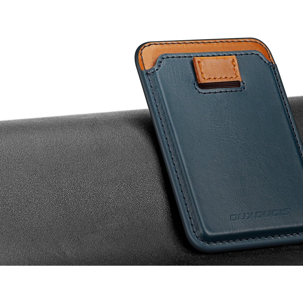 Hurtownia GSM - Kartenfach Dux Ducis Magnetic Leder Wallet MagSafe für iPhone Anti-RFID blau - DDS1602 - {ean13} - Hurt