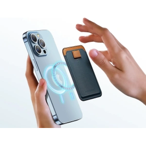 Hurtownia GSM - Kártyatartó Dux Ducis Magnetic Bőr Pénztárca MagSafe iPhone-hoz Anti-RFID kék - DDS1602 - {ean13} - Hurt