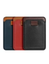 Hurtownia GSM - Kieszeń na karty Dux Ducis Magnetic Leather Wallet MagSafe do iPhone Anti-RFID niebieskie - DDS1602 - {ean13} - Hurt
