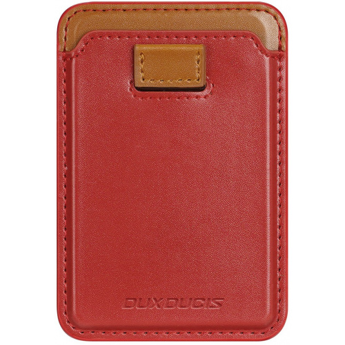 Hurtownia DuxDucis - 6934913035504 - DDS1603 - Kieszeń na karty Dux Ducis Magnetic Leather Wallet MagSafe do iPhone Anti-RFID czerwone - B2B homescreen