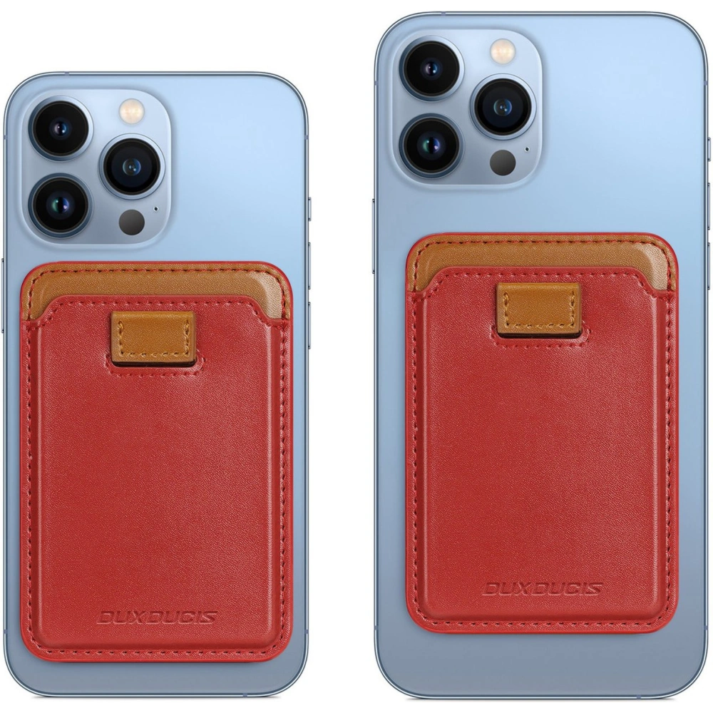 Hurtownia GSM - Kartenfach Dux Ducis Magnetic Leder Wallet MagSafe für iPhone Anti-RFID rot - DDS1603 - {ean13} - Hurt