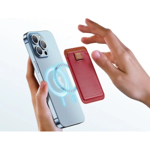 Hurtownia GSM - Kártyatartó Dux Ducis Magnetic Bőr Pénztárca MagSafe iPhone-hoz Anti-RFID piros - DDS1603 - {ean13} - Hurt