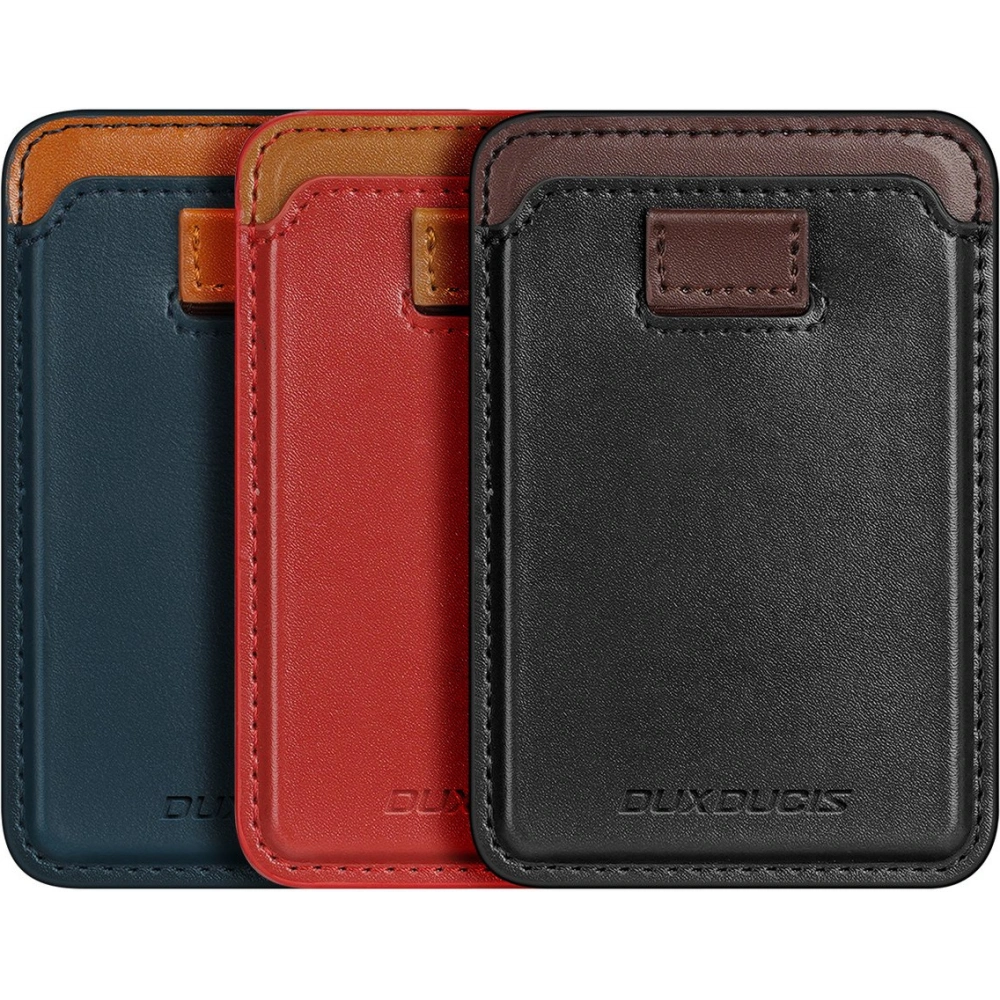Wholesale Dux Ducis Magnetic Leather Wallet MagSafe for iPhone Anti-RFID red - DDS1603 - {ean13} - Hurt