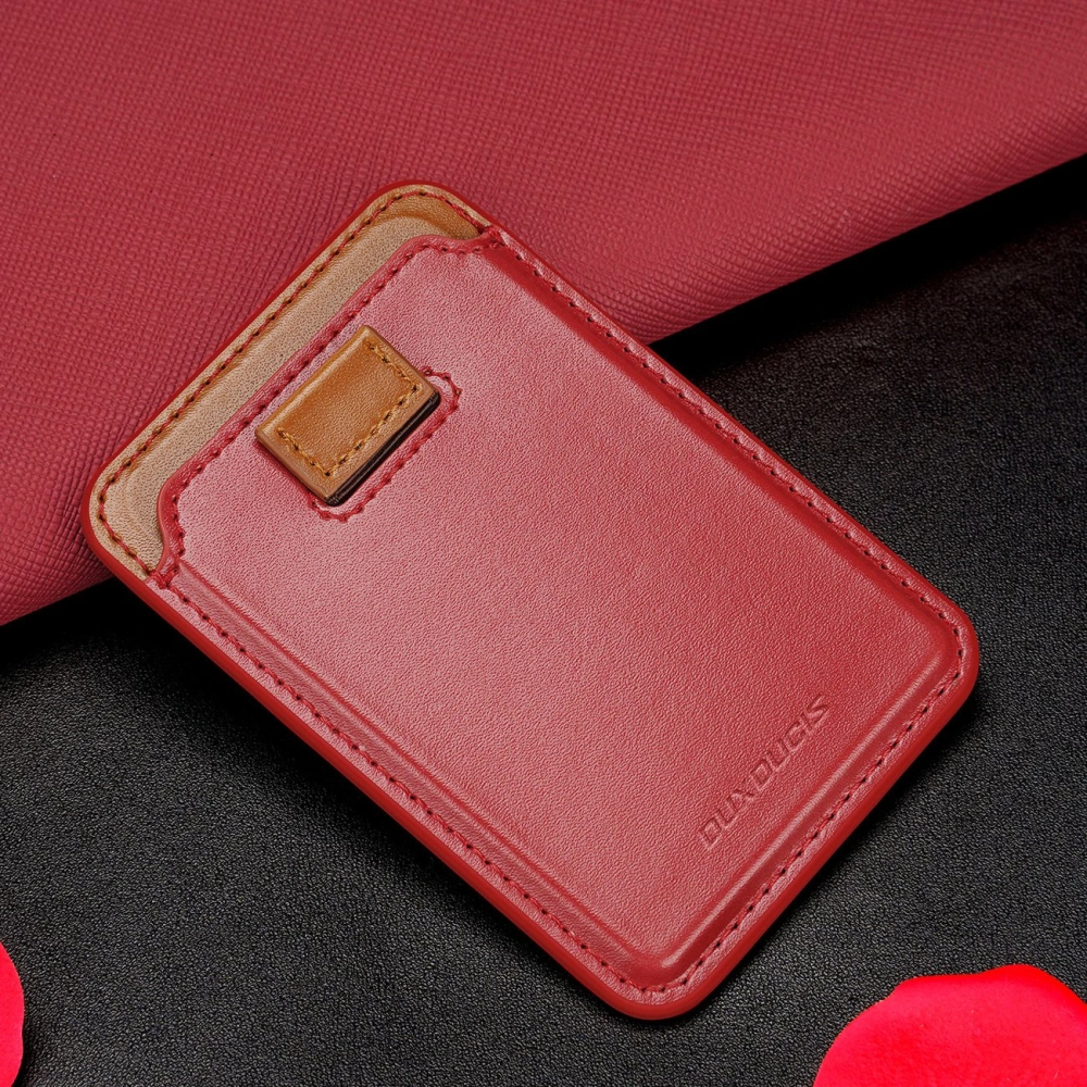 Hurtownia GSM - Kartenfach Dux Ducis Magnetic Leder Wallet MagSafe für iPhone Anti-RFID rot - DDS1603 - {ean13} - Hurt