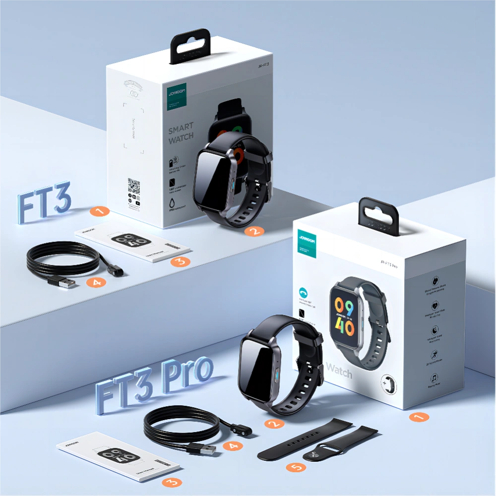 Hurtownia GSM - Smartwatch Joyroom Fit-Life Pro tmavě šedý (JR-FT3) - JYR596 - {ean13} - Hurt