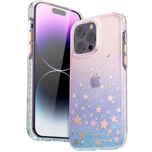 Etui Kingxbar Heart Star Apple iPhone 14 zodiac