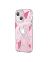 Etui Kingxbar Heart Star Apple iPhone 14 inimă roz