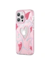Etui Kingxbar Szív Csillag Apple iPhone 14 Pro rózsaszín szív