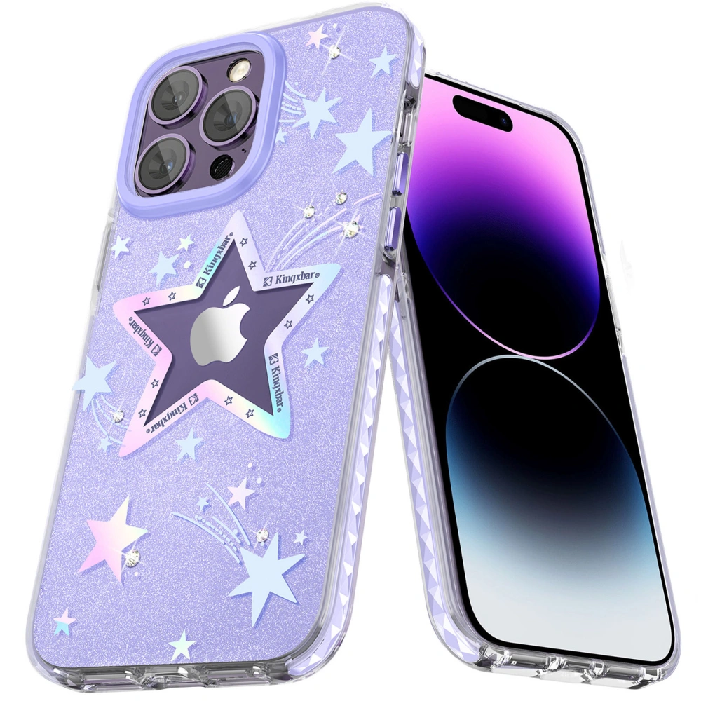 Hurtownia GSM - Etui Kingxbar Heart Star Apple iPhone 14 Pro lila csillag - KGX530 - {ean13} - Hurt
